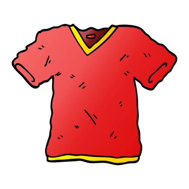 çizgi film doodle tee gömlek