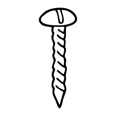 çizim karikatür metal vida