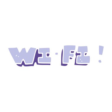 çizgi film doodle wi fi