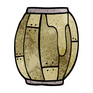 çizgi film doodle bira varil