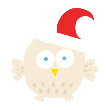 Kukumav Noel şapka düz renkli çizimi