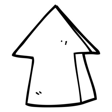 çizim karikatür işaret eden ok