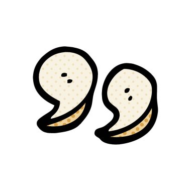 çizgi film doodle tırnak işaretleri