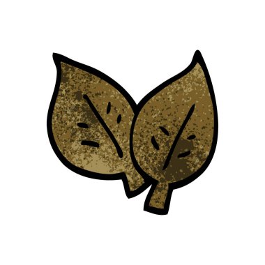 çizgi film doodle sonbahar yaprakları