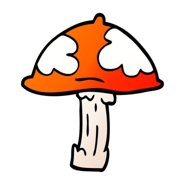 çizgi film doodle Zehirli mantarı