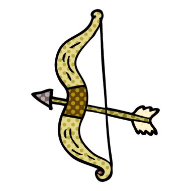 çizgi film doodle yay ve ok