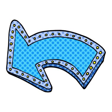 çizgi film doodle yukarı ok ışık