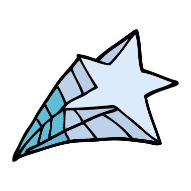 çizgi film doodle yıldız vektör çizim