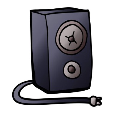 çizgi film doodle bir hoparlör