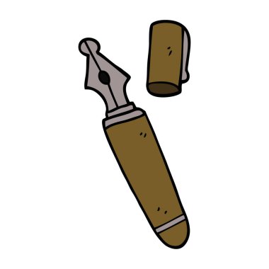 çizgi film doodle dolma kalem