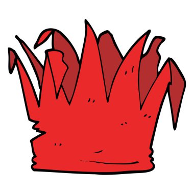 çizgi film doodle xmas parti şapkası