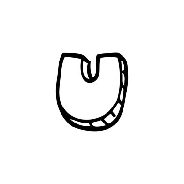 çizim karikatür harf u