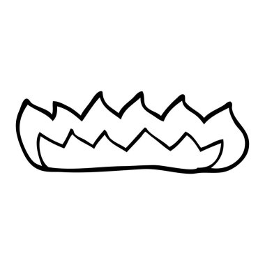 çizgi çizme çizgi film gaz alev