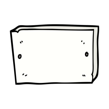 elle çizilmiş doodle tarzı çizgi film iz