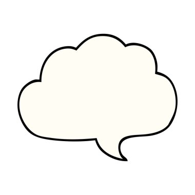 çizgi film bulut doodle vektör çizim