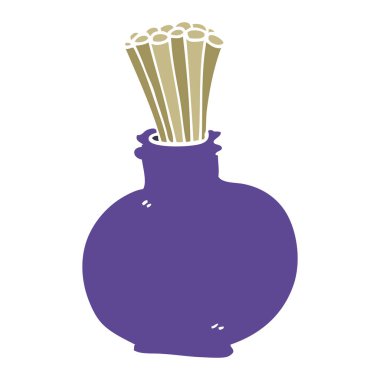 çizgi film doodle kavanoz sopa