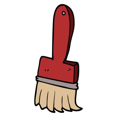 çizgi film doodle boya fırçası