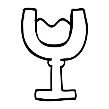 çizim karikatür kadeh şarap