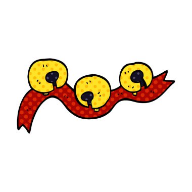 çizgi film doodle Noel çanları