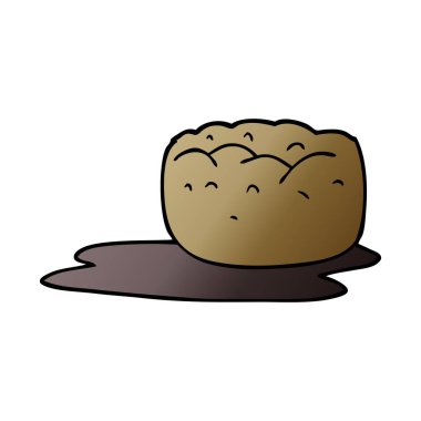 çizgi film doodle yorkshire pudingi ve sos