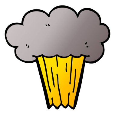 çizgi film doodle patlama vektör çizim