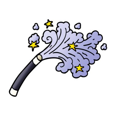 çizgi film doodle büyücüler değnek