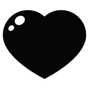 kalp sembol grafik vektör çizim simgesi