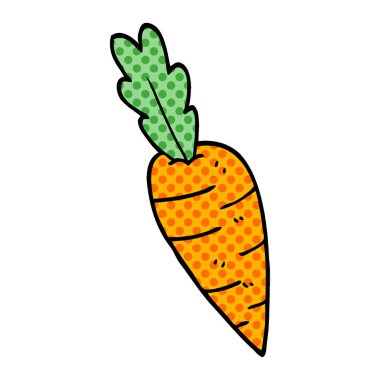 çizgi film doodle havuç beyaz