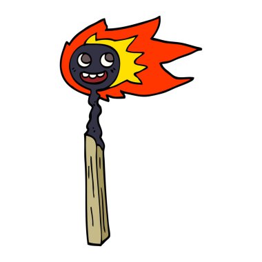 çizgi film doodle maç vektör çizim