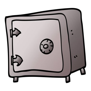 vektör degrade illüstrasyon karikatür eski kasa