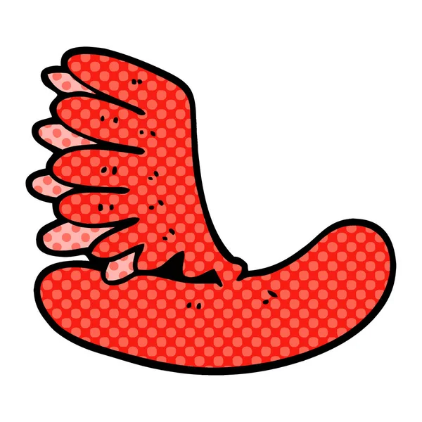 Gribouille Dessin Animé Hot Dog — Image vectorielle