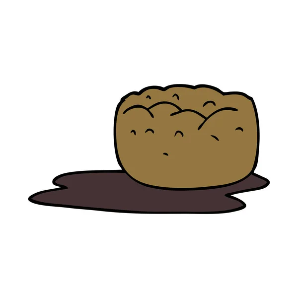 Cartoon Doodle Yorkshire Pudding Gravy — Stock Vector