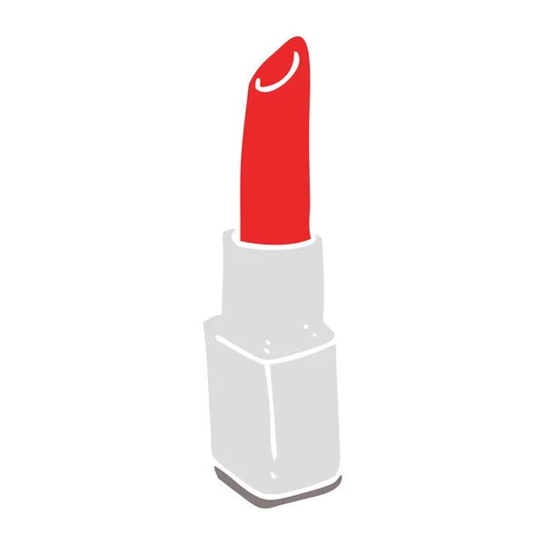 Illustration Couleur Plate Rouge Lèvres — Image vectorielle