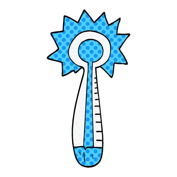 Cartoon Doodle Medische Thermometer — Stockvector