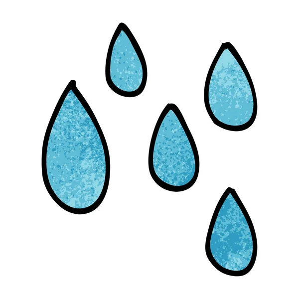 Cartoon Doodle Rain Drop — Stock Vector