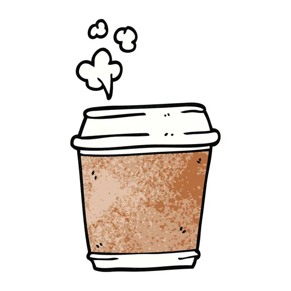 Cartoon Doodle Kaffekopp — Stock vektor