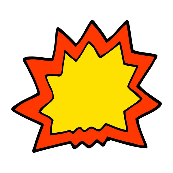 Zeichentrickkritzel Der Explosion — Stockvektor