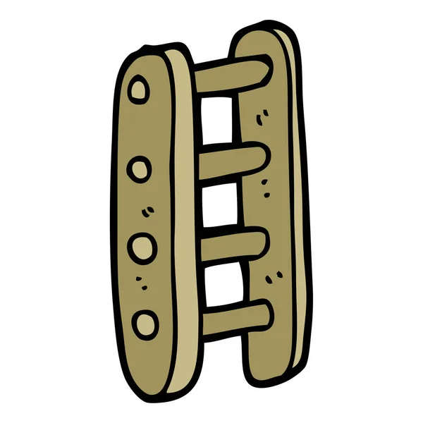 Cartoon Doodle Tall Ladder — Stock Vector