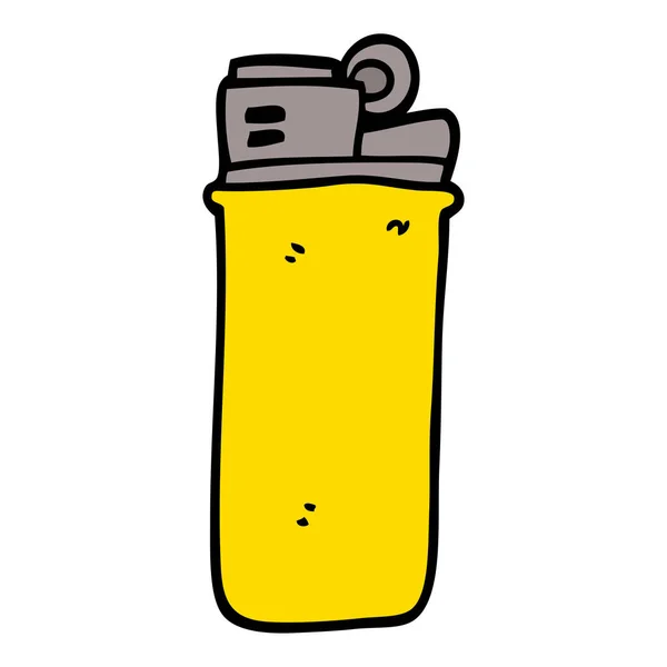 Dessin Animé Doodle Briquet Jetable — Image vectorielle