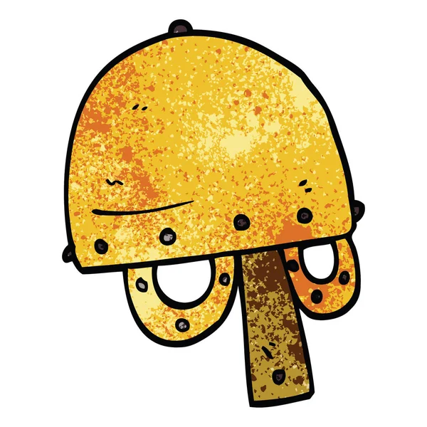 Cartoon Doodle Viking Helmet — Stock Vector