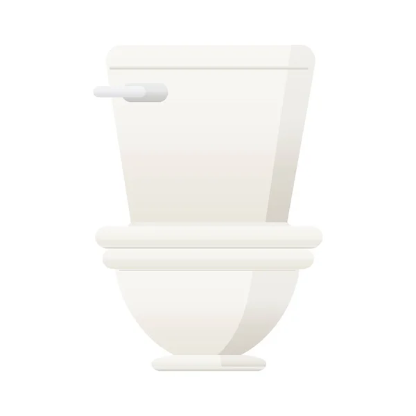 厕所的扁平颜色插图 — 图库矢量图片