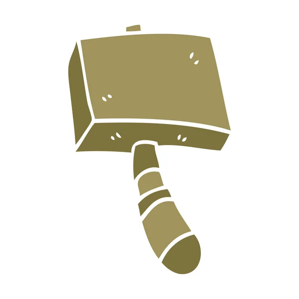 Cartoon Doodle Holzhammer — Stockvektor