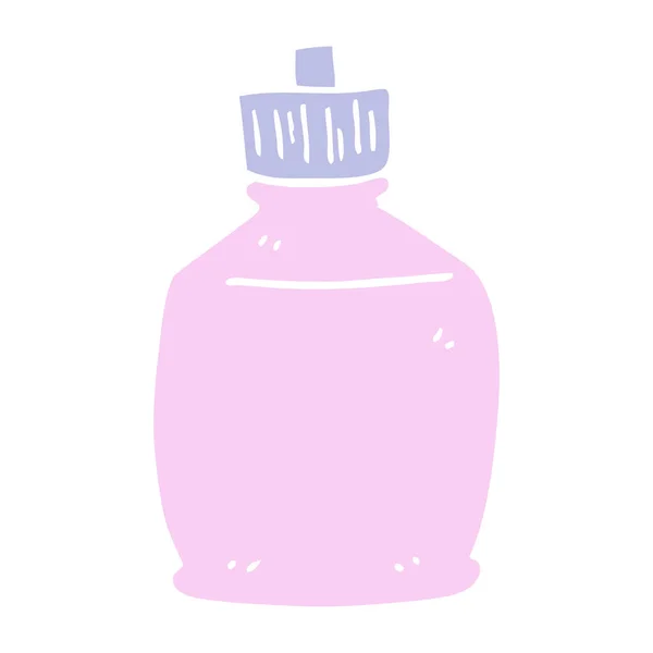 Colore Piatto Illustrazione Cartone Animato Spruzzare Bottiglia — Vettoriale Stock