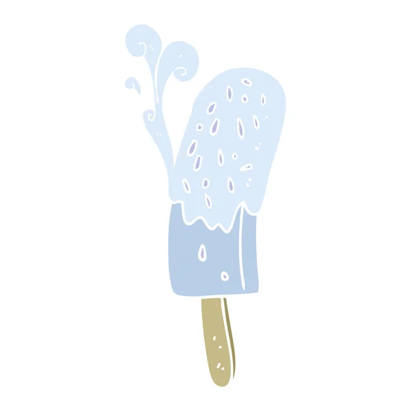 アイスキャンディーのフラット カラー イラスト — ストックベクタ