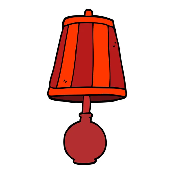 Lampa Stołowa Doodle Kreskówka — Wektor stockowy