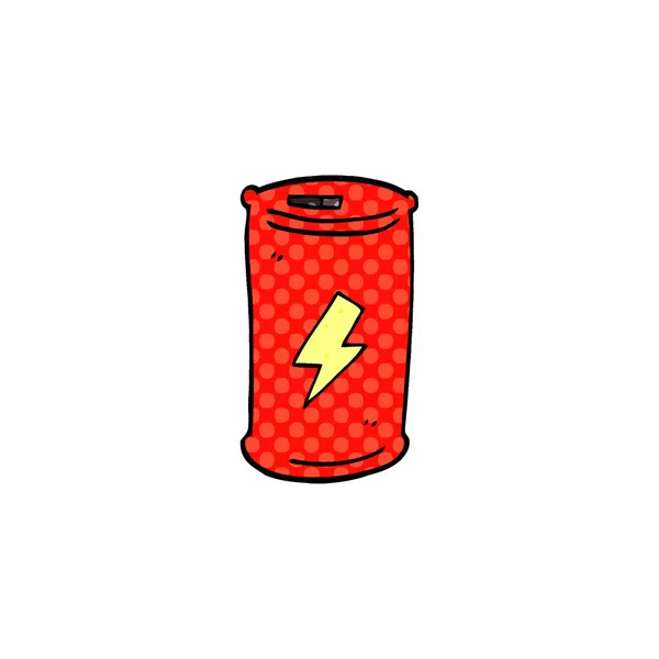 Cartoon Doodle Energy Drink — Stock Vector