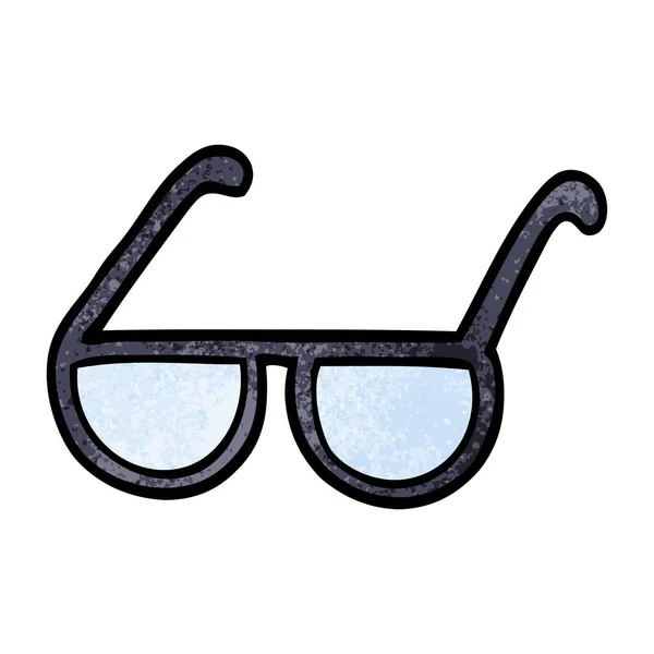 Dibujos Animados Gafas Garabato Vector Ilustración — Archivo Imágenes Vectoriales