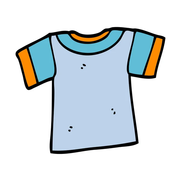Cartoon Doodle Tee Shirt — Stockvector