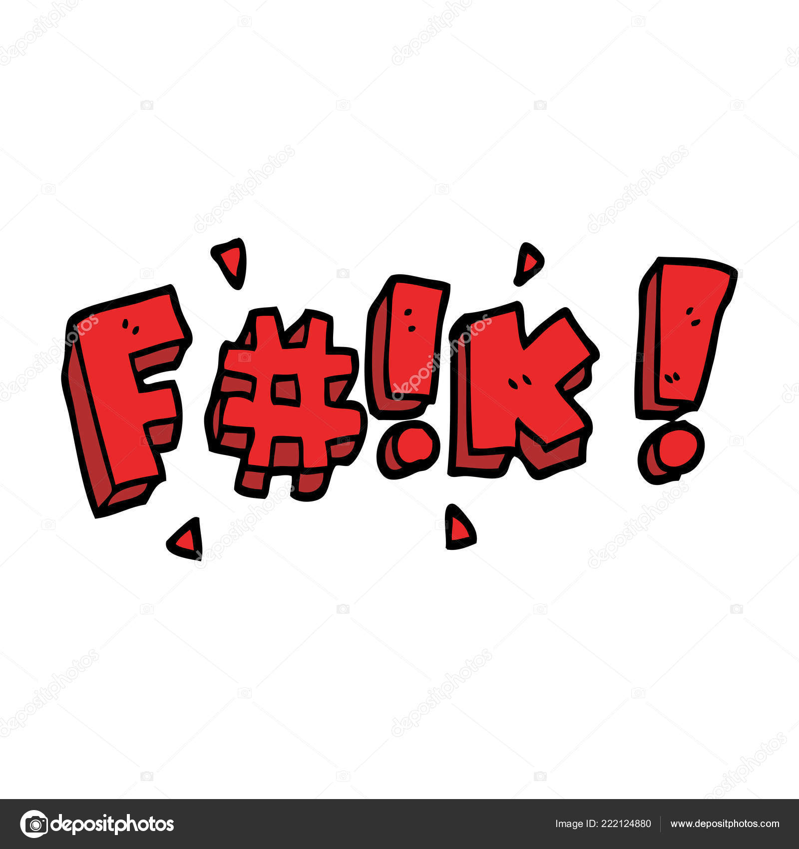 Cartoon Doodle Swear Word Stock Vector Image by ©lineartestpilot 222124880