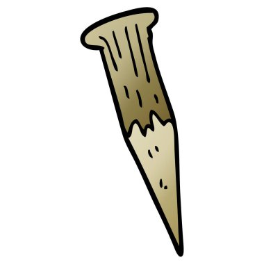 çizgi film doodle tahta kazık